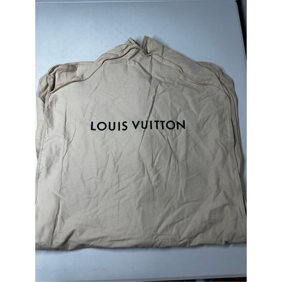 Authentic Louis Vuitton Cotton Long Tan Garment Bag 47”x23” - Picture 12 of 13